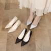 Женская обувь на каблуке 2024 Лето Сексуальные туфли-лодочки с острым носком Женские туфли на высоком каблуке Платье Офисные женские туфли Слингбэки Женские туфли-лодочки