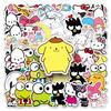 51 стикер Sanrio: KT Cat, Pompompurin, Cinnamoroll - Водонепроницаемые Мультяшные Наклейки для Чемоданов