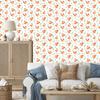 Squirrel Wallpaper White and Peach for Living Room and Bedroom 50x1000