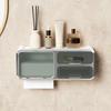 Bathroom Tissue Box Face Towel Storage Box Waterproof Wall Mounted Non Perforated Clean Face Towel Makeup Cotton Storage Rack