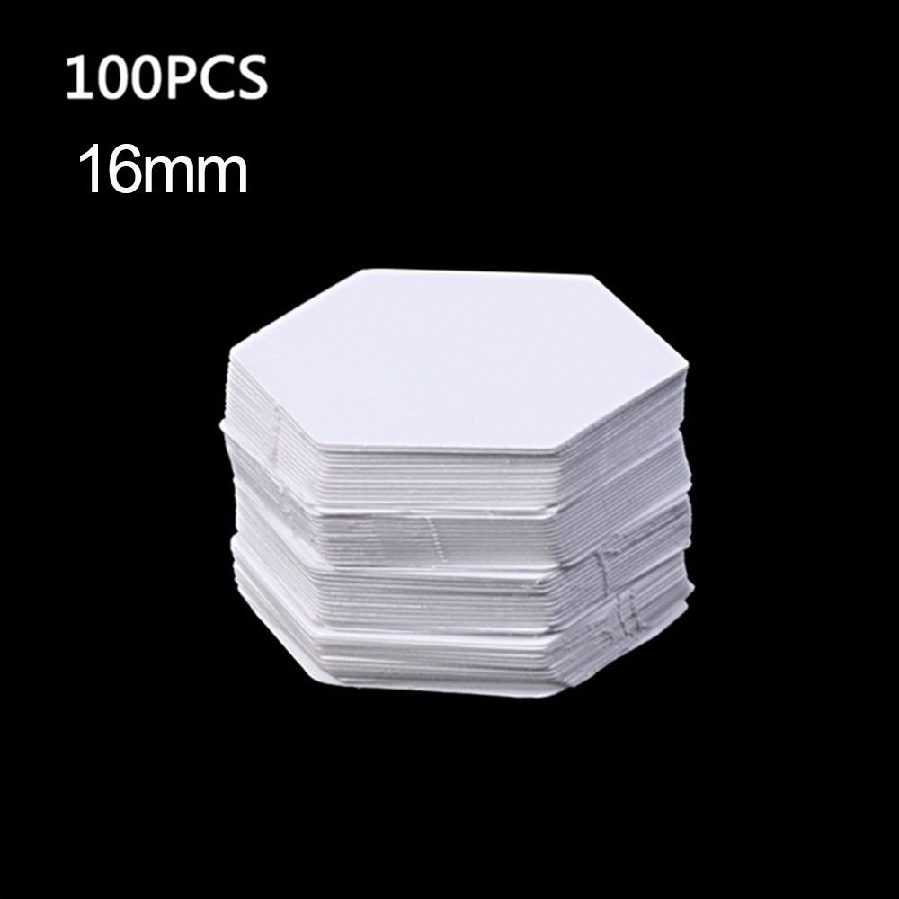 100PCS Sewing Accessories DIY Craft Hexagon Templates Patchwork Paper Garment Fabric Quilting