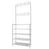 Прихожая с вешалкой Nyana Home 155x60x28см, 4 полки 8 крючков