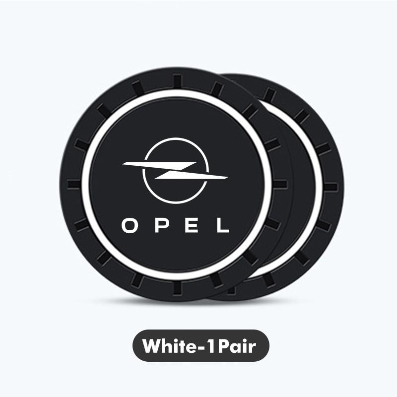 2pcs Car Cup Pad Silicone Water Coaster Drink Cup Non-slip Mat For Opel Insignia Astra G J F K Vectra C H Corsa C B D Omega