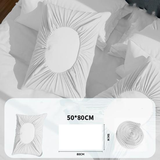 Disposable Pillowcase Solid Color Non-woven Fabric Friction-Free Surface Hair Protection Anti-Wrinkle Pillow Cover Travel Business Trip Hotel Train