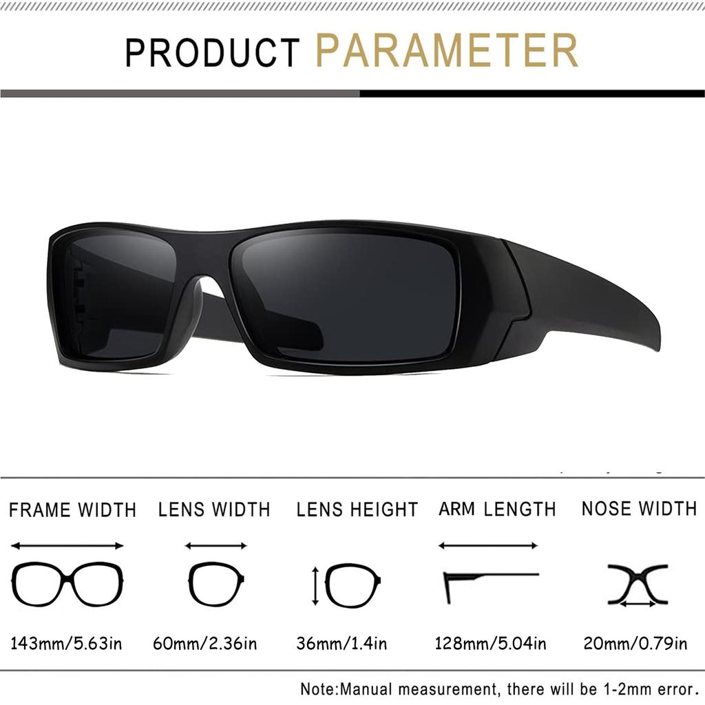 Trendy Retro Sunglasses for Men Womens UV400 Protection Wrap Around Vintage Sports Eyewear