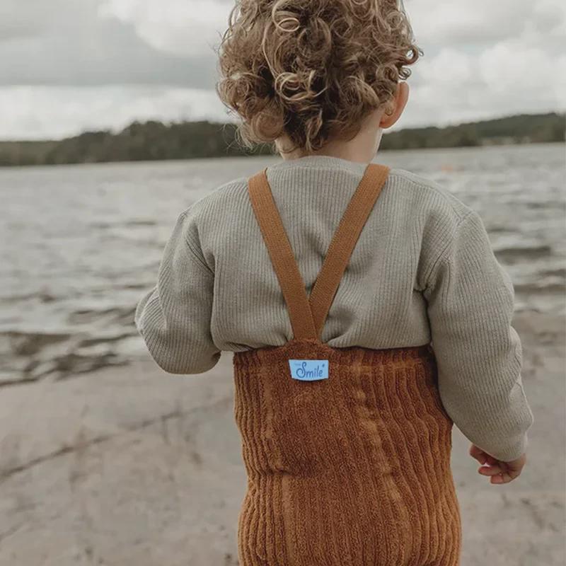 2025 Children's Warm Weightlifting Overalls: Stylish Autumn/Winter Pants for Boys and Girls