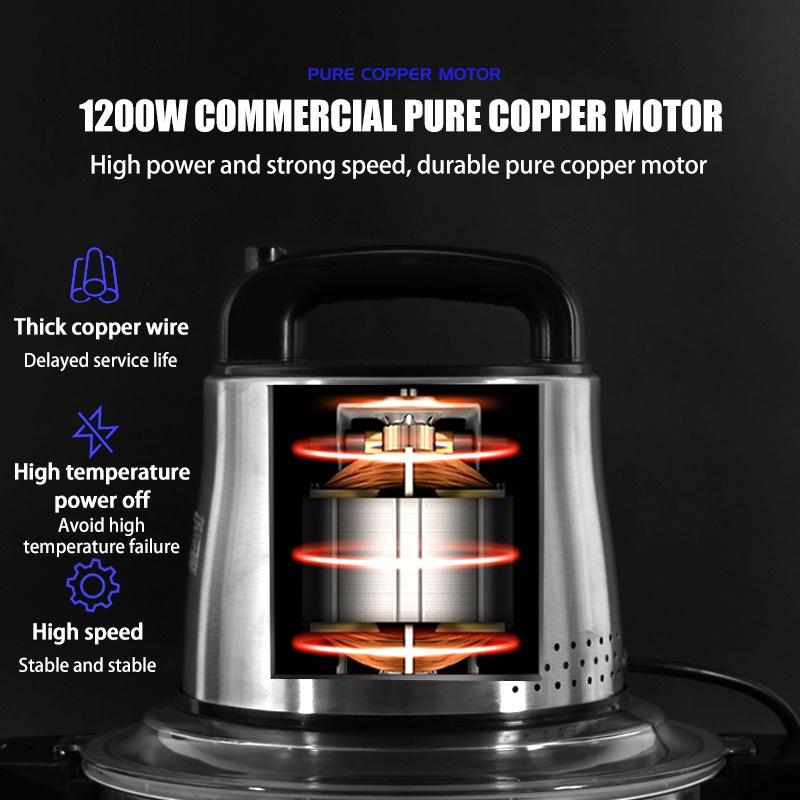 12л 2-ступенчатая коммерческая электрическая мясорубка, кухонный измельчитель, кухонный комбайн, блендер для чеснока из нержавеющей стали, миксер 220 В