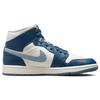 Air Jordan 1 Mid Sky J French Blue Женские кроссовки Sail Ozone-Blue BQ6472-414