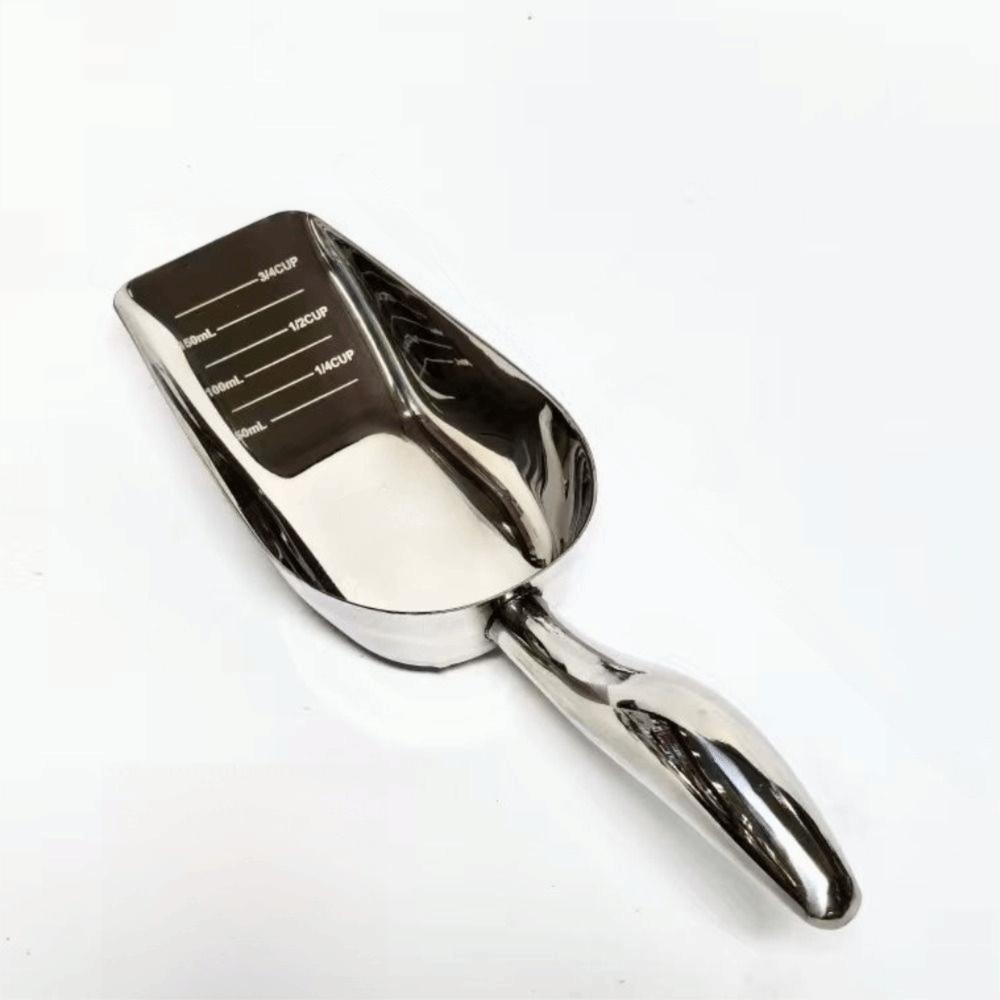 Stainless Steel Pet Food Scoop Long Handle Dog Food Shovel High-Quality Ice Scoop Party