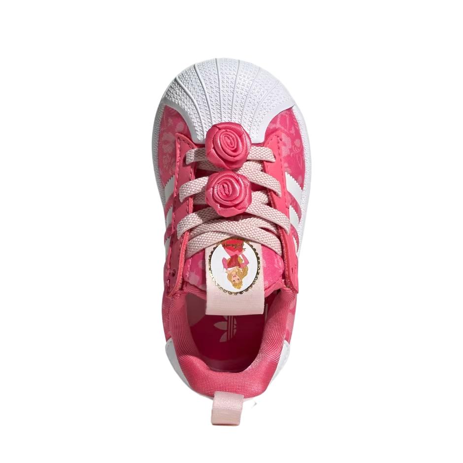 adidas Originals X Disney Superstar Ткань Принцесса Quickon Средние Низкие Кеды для Детей Детские кеды KJ7491
