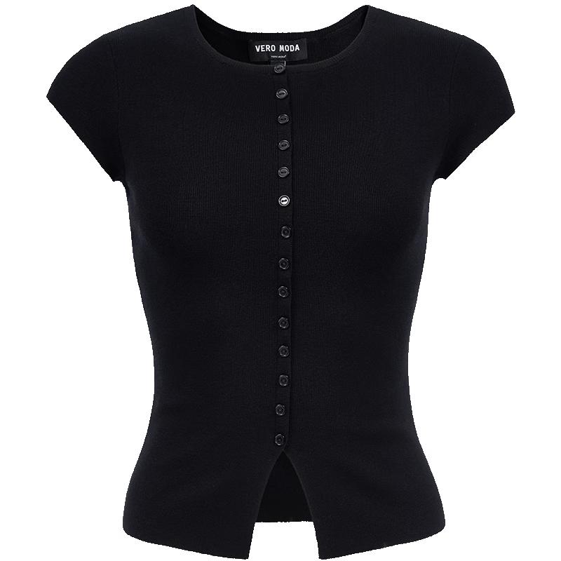 VEROMODA Women's Lyocell Blend Slim-Fit Knit Top