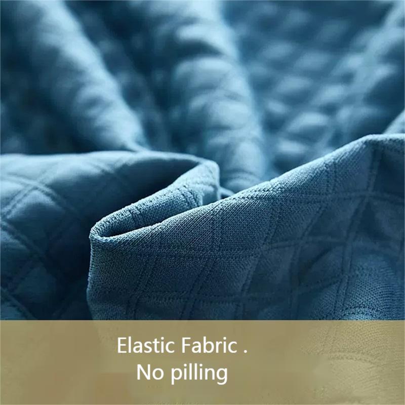 Solid Color Elastic Bed Headboard Cover Thick All -Inclusive Bedhead Cover Stretch Bed Back Headboard Dust Protector Home Hotel