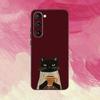 Смешной Кот Повседневная Жизнь Чехол Для Телефона Для Samsung Galaxy A73,A72,A71,A70,A53,A52,A51,Другие Мягкий Черный Чехол
