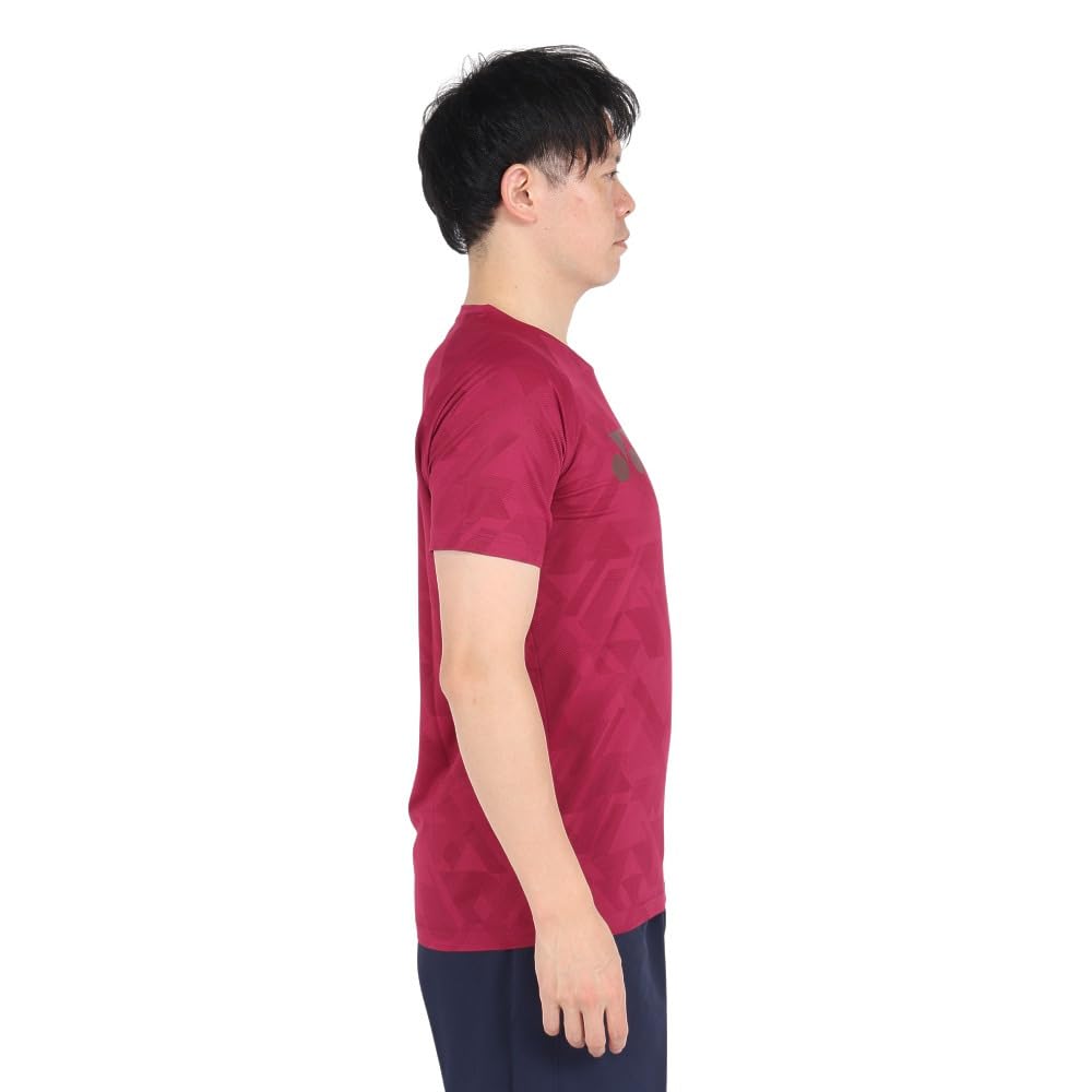 Yonex Dry 16715 Wine Red Small T-Shirt (Fit Style) (037)