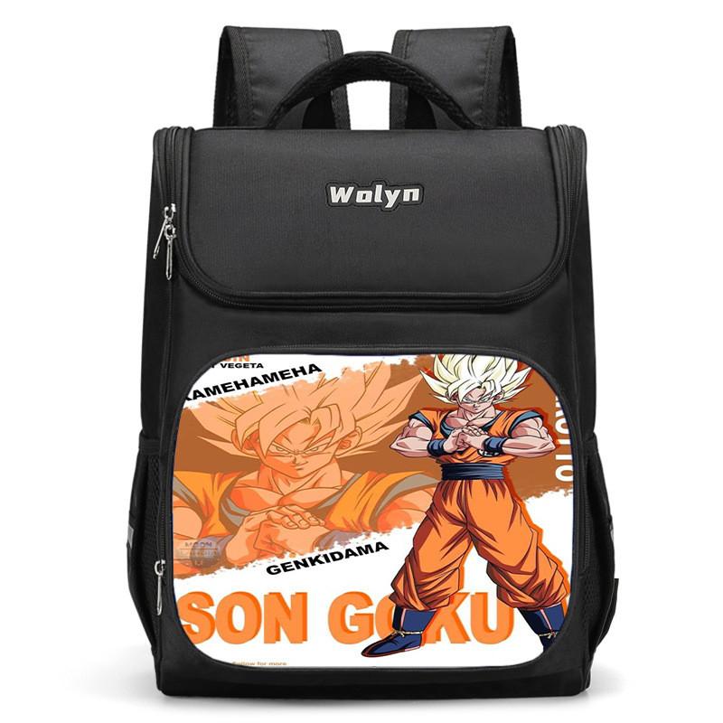 Spacious Dragon Ball Backpack For Kids Lightweight Oxford Cloth School Bag
