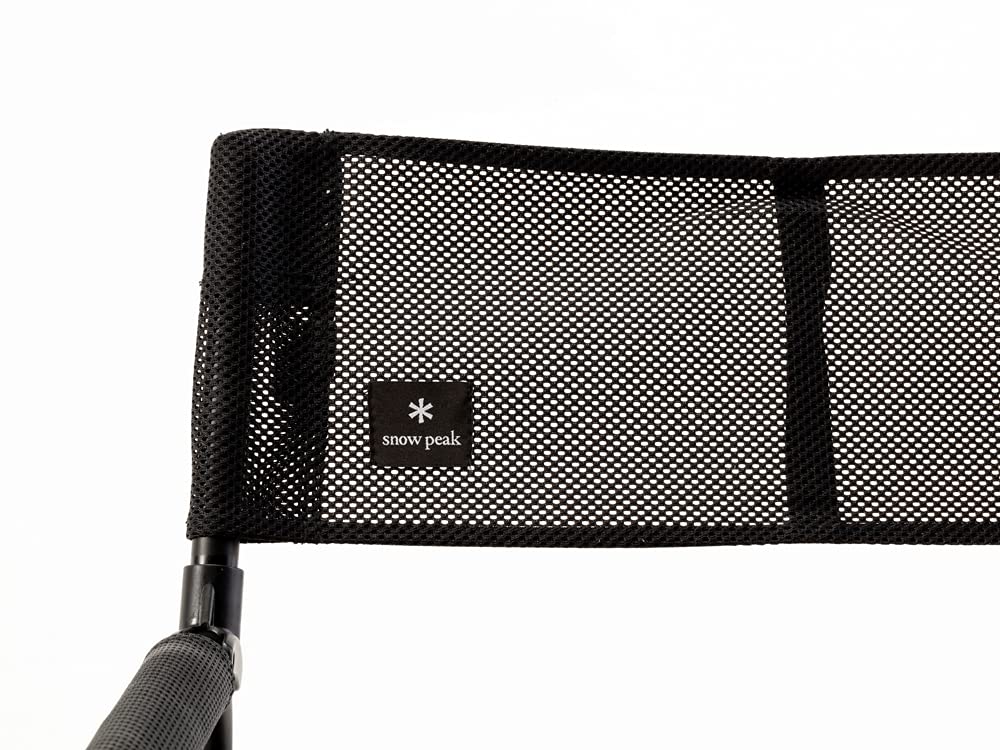 Snow Peak Складной стул FD Chair Wide Mesh FD Chair Black Outdoor Camping LV-077M-BK