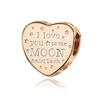 925 Silver Woman Charms MOM Mother Day Pendants Beads Fit Original Bracelet Necklace Jewelry Making Female Jewelry Gift