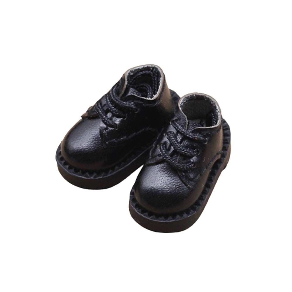 1 пара обуви для куклы 1/12, обувь для куклы BJD с круглым носком, кукла BJD, обувь из искусственной кожи, обувь из искусственной кожи, глиняные куклы