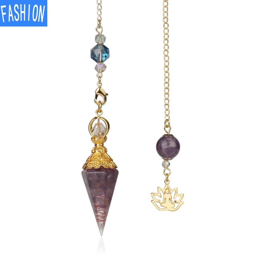 Смешанная аура, маятник природного духа, хрустальный кулон для йоги, позолоченный Будда, идея для медитации, концентрированные ювелирные изделия