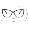 Blue Light Blocker Cat Eye Nearsighted Glasses For Women 1.56 Single Lens Myopia Photochromic Eyeglasses 0 -0.5 -0.75 To -6.0