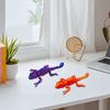 3D Printed Lizard Articulated Chameleon Ornament Desktop Decoration Flexible Animal Figurine Lizard Fidget Toy for Kids Adults Stress Relief