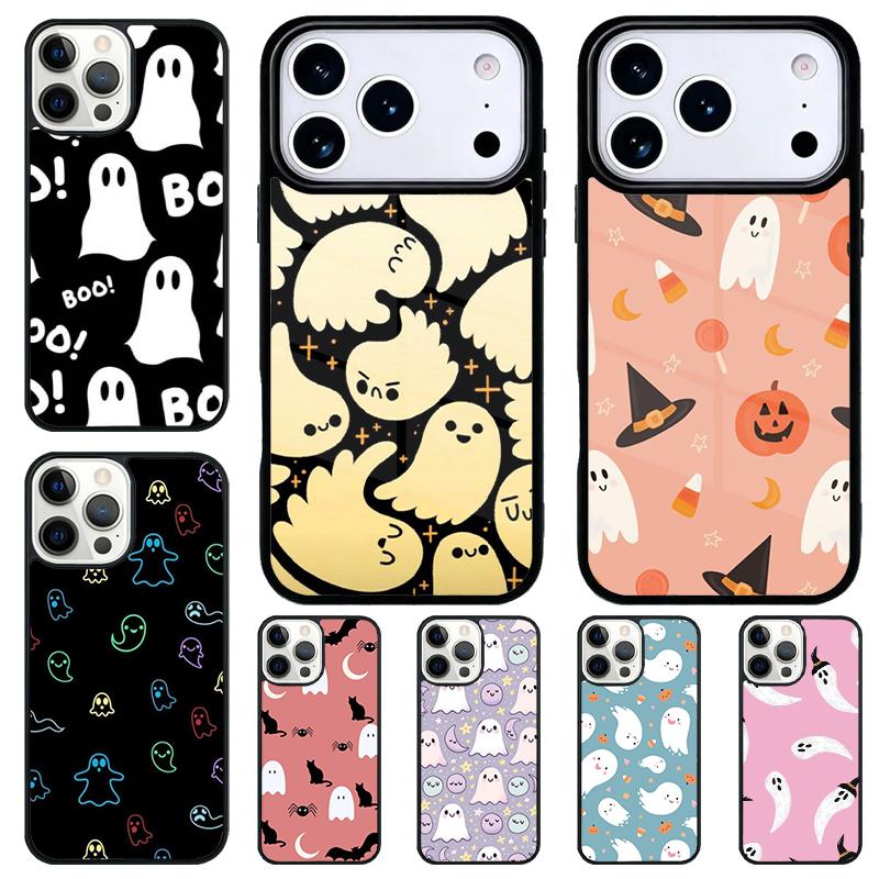 Чехол для телефона BOO Хэллоуинские призраки для iPhone 17 Air 16 15 11 12 14 13 Pro Max Ударопрочный чехол