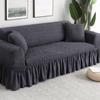 Solid Color Stretch Sofa Cover Living Room Floral Plaid Elastic Slipcover Sofa Protector Furniture Decor Stretchable Sofa Cover