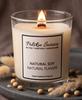 soy candle with a wooden wick + NATURAL SOY