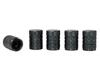 Valve Caps, Aluminum with Threaded Plastic Insert, 5 Pcs, Gunmetal