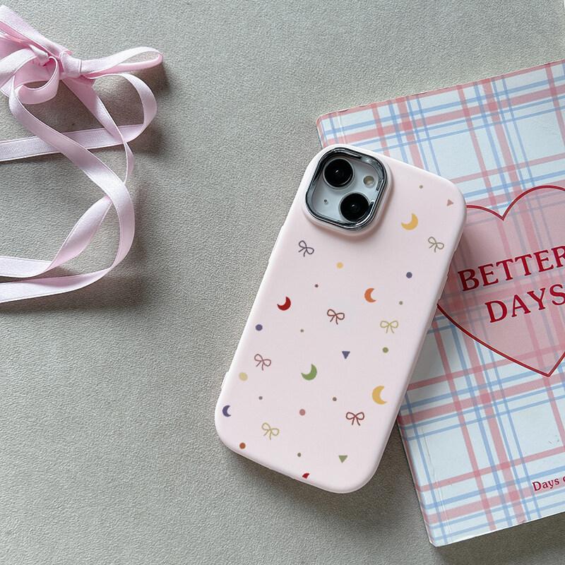 Чехол для Realme C63 C61 C67 C51 C53 C55 C21Y C25Y C20 C35 C12 5i 6i 8 9 11 12 13 Pro Plus GT3, милый розовый бантик в стиле Y2K