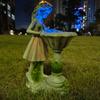 European Style Solar Garden Fairy Resin Ornament