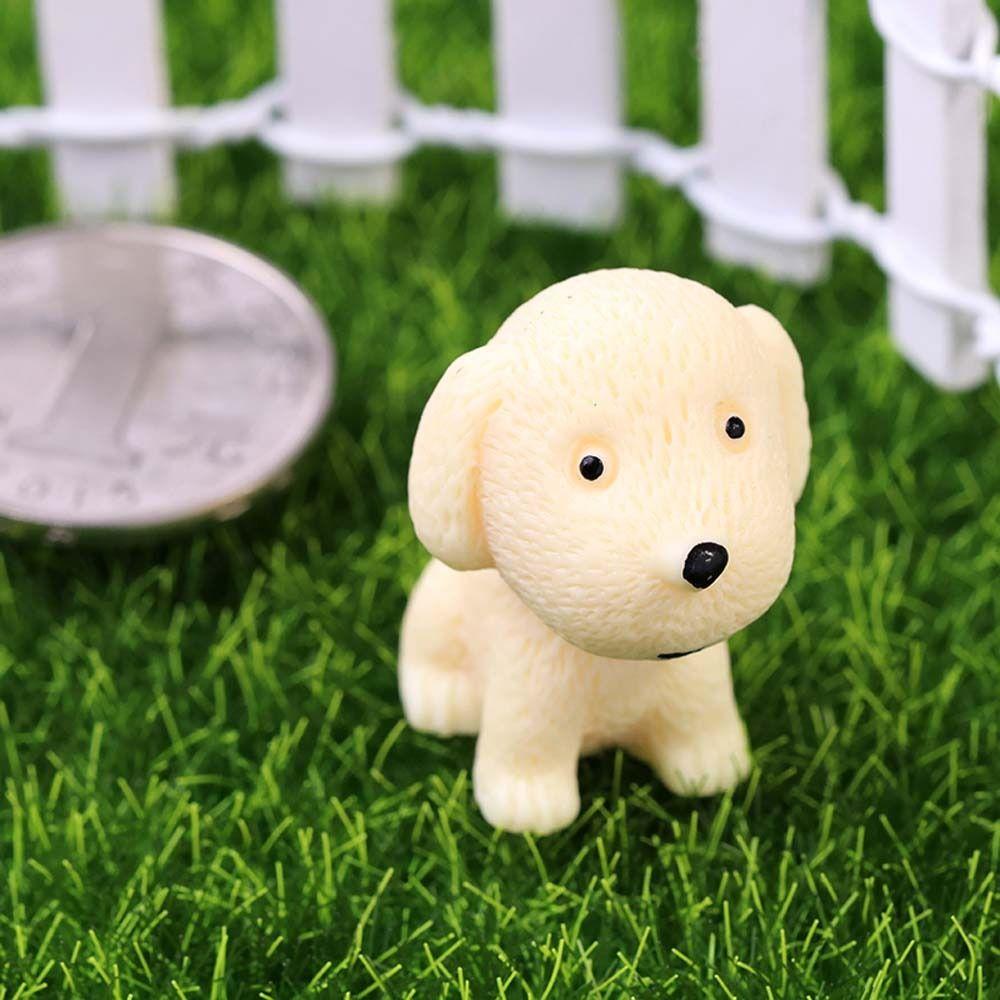 Realistic Mini Resin Dogs Home Decor Dog Ornaments Puppy Miniature Figurines Terrarium Crafts