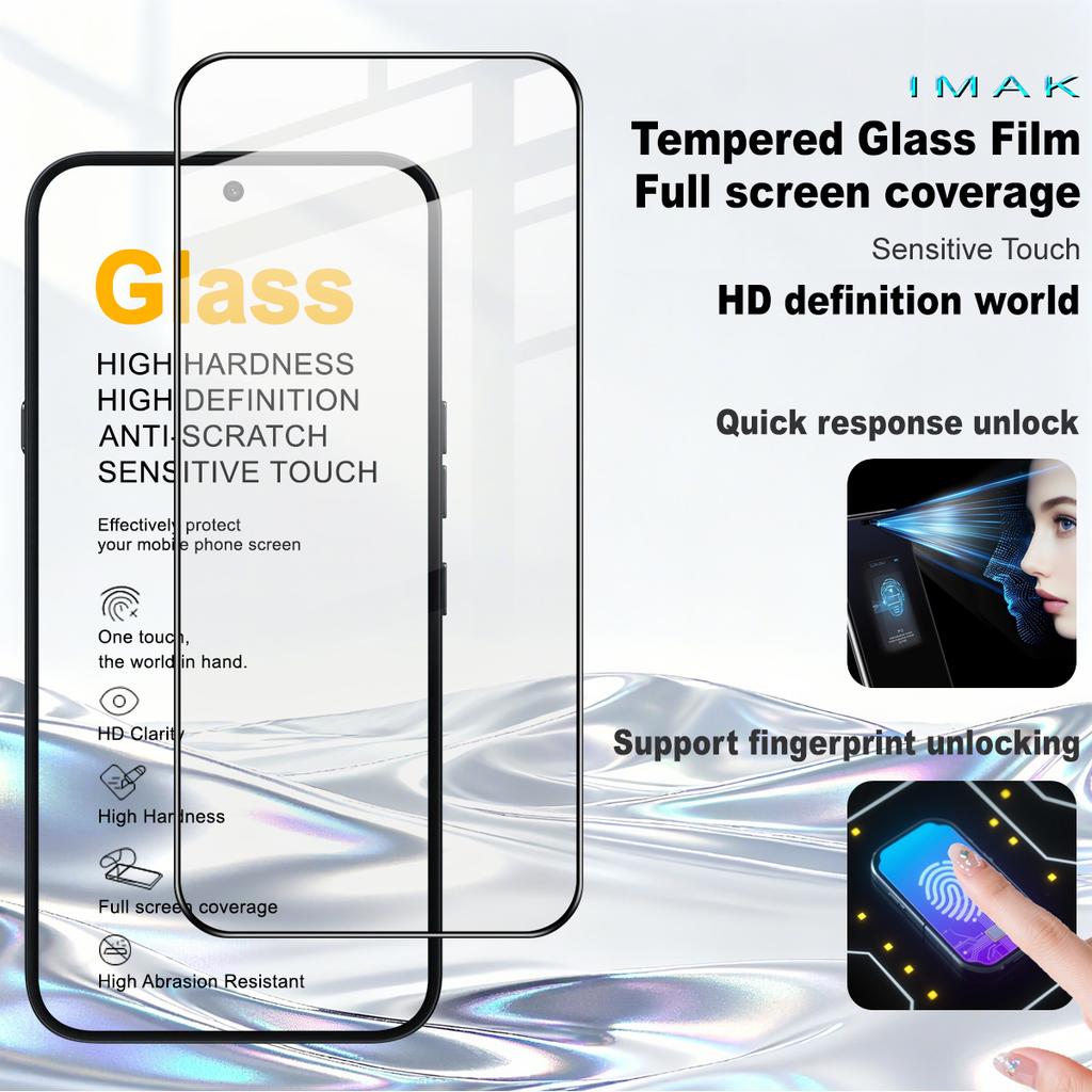 Для Nothing Phone 4a Pro 5G Стекло IMAK Закаленное стекло с полным покрытием Pro+ Серия 169 мм