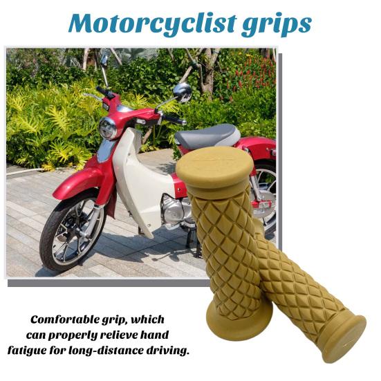 1 пара мотоциклетных ручек, нескользящие резиновые ручки на конце, ручки подруливающего устройства, 22 мм, удобные ручки для руля мотоцикла, ручки подруливающего устройства