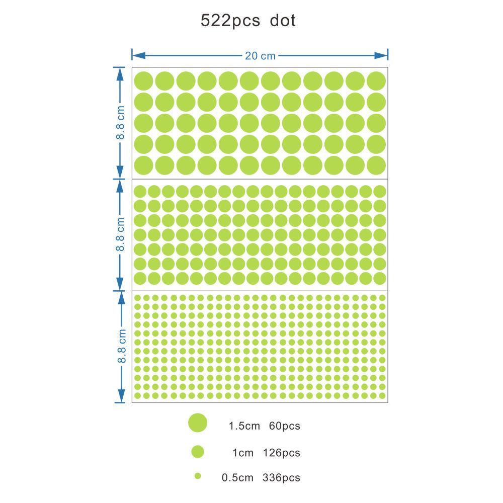 Luminous Dots Wall Stickers Fluorescent Home Children's Room Wall DIY Self-adhesive Decorative Glow In The Dark Stickers