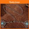Knot Chinese Traditional Waist Chain With Metal Carving Turquoise Occasions For