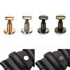 10Sets Decorative Leather Tool Studs Metal Craft Copper Rivets Double Sided Belt Flat Head Double Cap Leather Screws