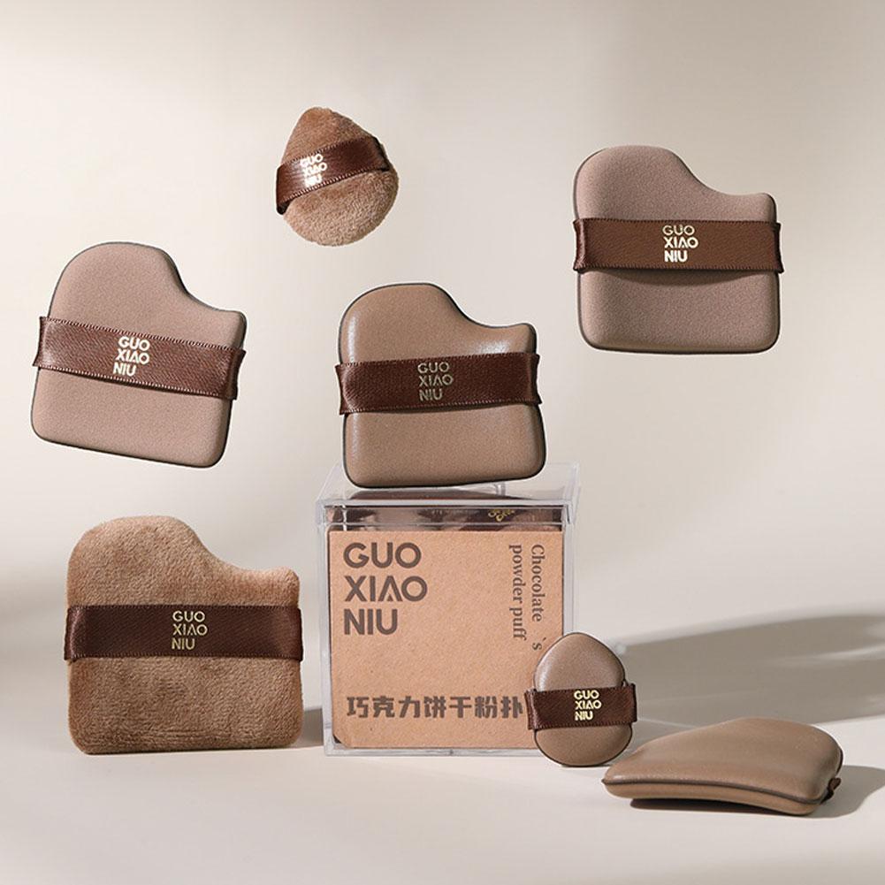 6 шт. супер мягкие косметические пуховки набор спонж для макияжа блендер пуховка пудра тональный крем женская красота R2E3