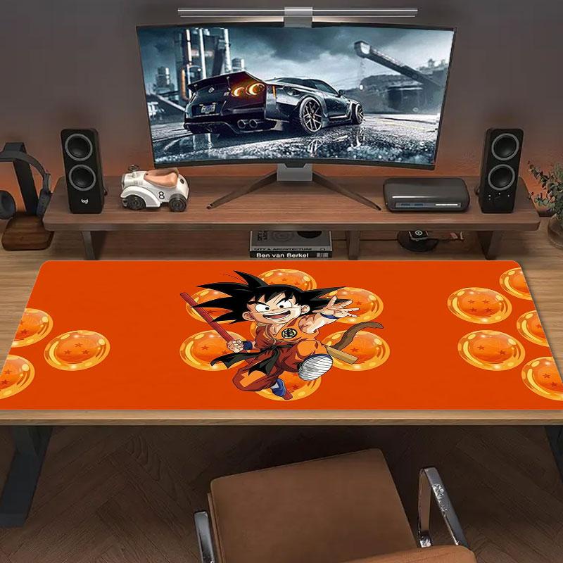 Dragon Ball Adventure Large Size Mouse Pad Large Gaming Table Cushion Nonslip Laptop Tablet Big Mousepad Xxl Mat Mini Pc Playmat With Lock Edge