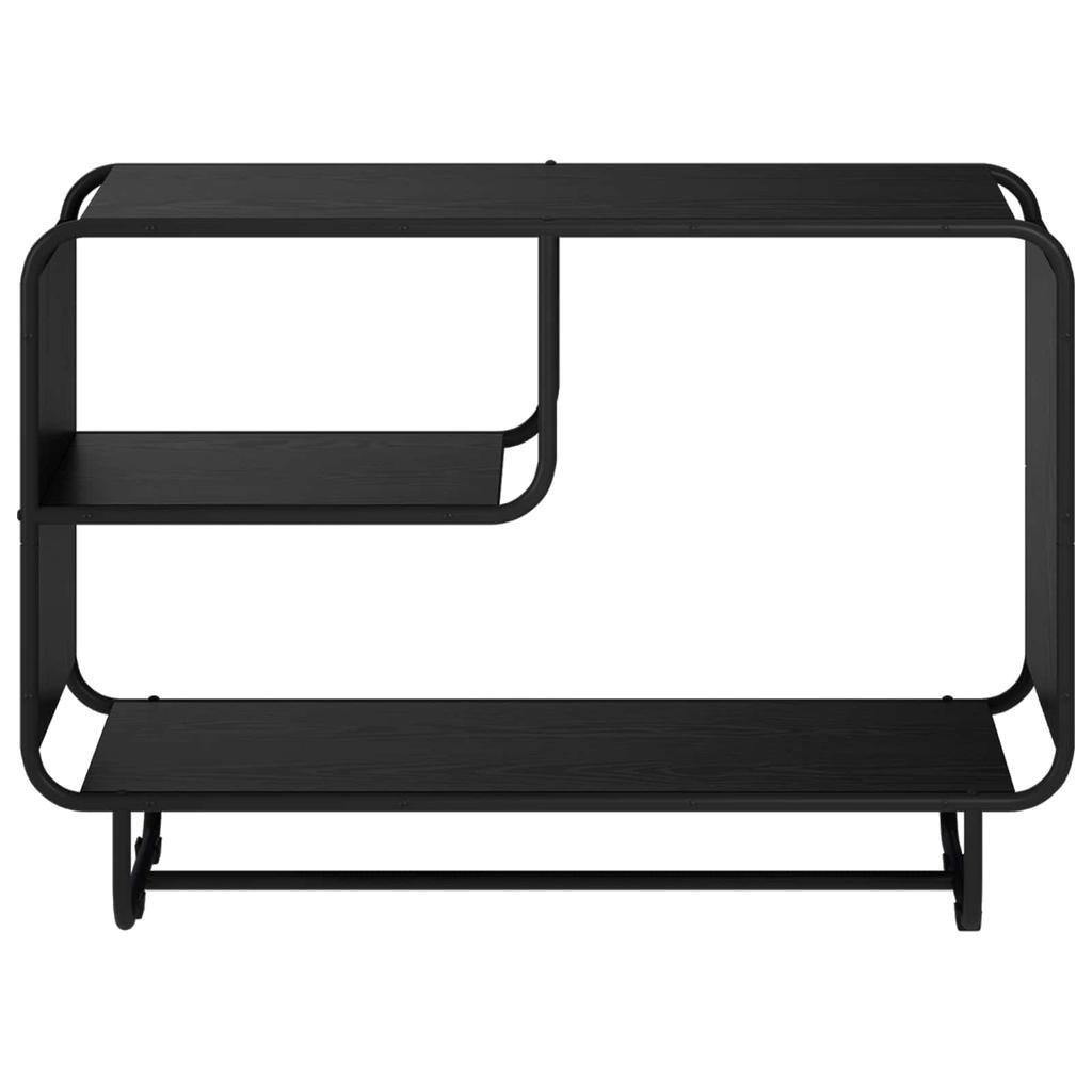Sideboard Black Oak Look 93.5 x 37.5 x 64.5 cm