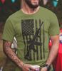 Patriotic USA Flag Gun Flag AR 15 Patriotic T-shirt 1776 Flag Pro Gun Shirts