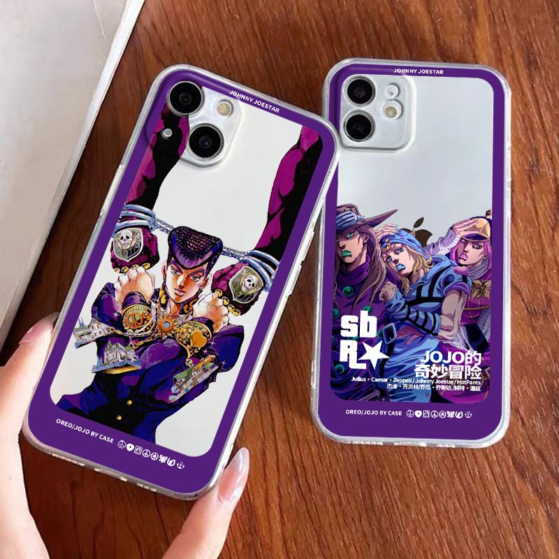 JOJO Johnny STEEL BALL RUN Phone Case For Apple iPhone 14 13 12 11 SE XS XR X 7 8 6 5 Pro Plus MAX 2020 Transparent Cover