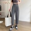 Drainpipe Style High Waisted Loose Fit Trousers for Women