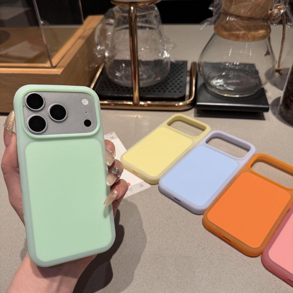 Силиконовый чехол Apple 17 Pro Max: Большое отверстие, Матовые кнопки AI, Подходит для iPhone 16