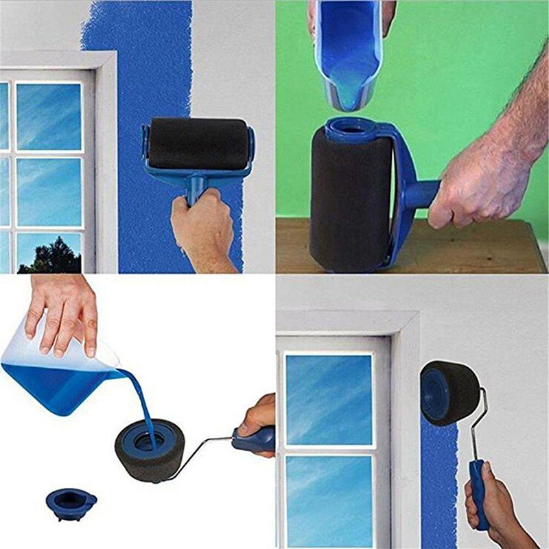 Прямая поставка Горячая многофункциональная DIY Paint Runner Roller Brush Handle Kit Tool Household Pro Corner Set Decorate Home Office Room Wall