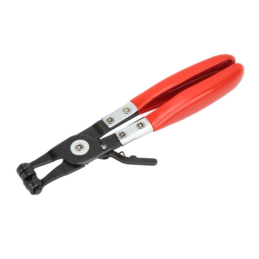 8.6in Straight Hose Clamp Plier Repair Tool Ring Type Swivel Flat Band Hose Clip Removal