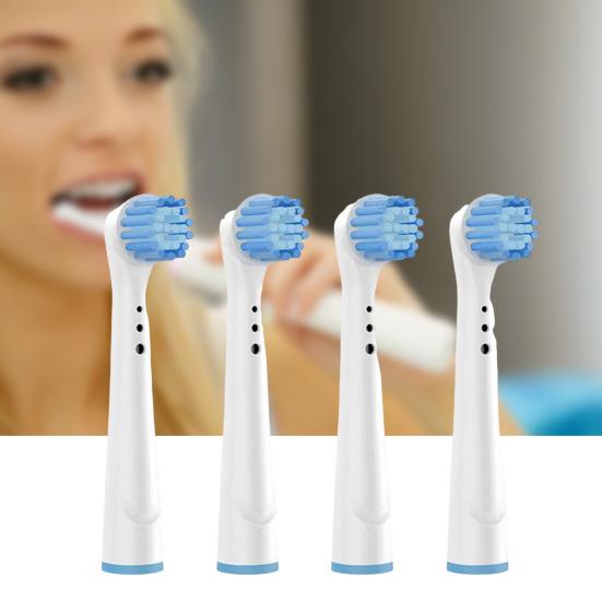 4 шт., головка зубной щетки, мягкая щетина, чувствительный уход за деснами, электрическая зубная щетка, сменная насадка для глубокой чистки