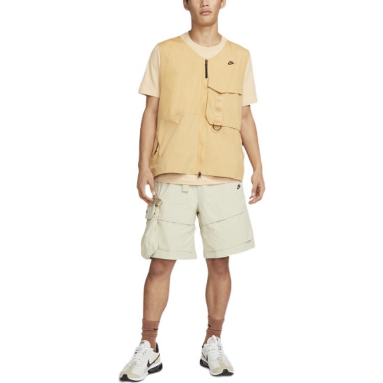 Nike Однотонные шорты-карго с логотипом, мужские брюки, ротангово-коричневые DM5593-206