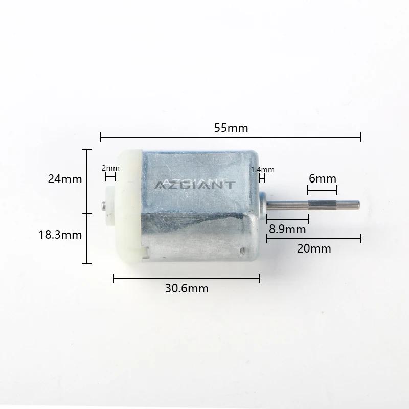 10 pcs AZGIANT FC280 Car latch Door Lock Motor 12V DC folding mirror motor, ESL steer ELV lock motor, gas tank motor fuel engine