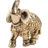 Статуэтка слона, Счастливая статуэтка золотого слона фэн-шуй, Скульптура, Фигурка богатства, Домашнее украшение, Для вашей семьи или ваших друзей(L)
